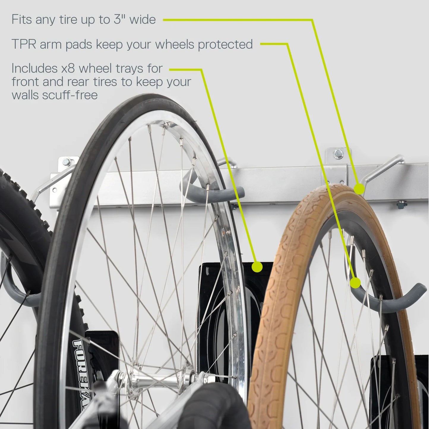 Delta Heavy Duty Rail Rack - 4 Bike
