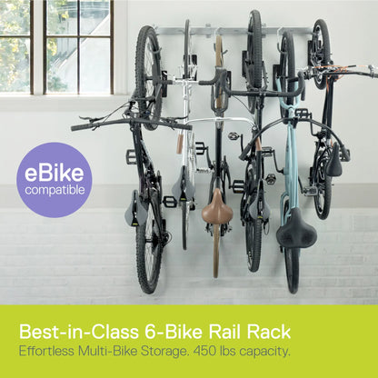 Delta Heavy Duty Rail Rack - 6 Bike
