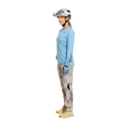 Troy Lee Designs Lilium Pro Long Sleeve MTB Jersey - Womens - Dawn Blue