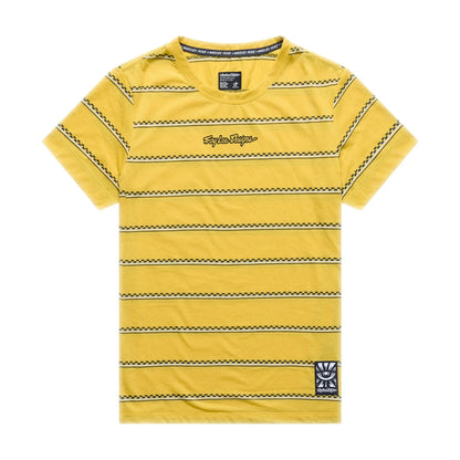Troy Lee Designs Lilium Short Sleeve Ride Tee - Womens - Checked Out - Butter