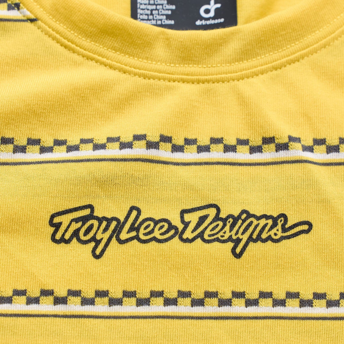 Troy Lee Designs Lilium Short Sleeve Ride Tee - Womens - Checked Out - Butter