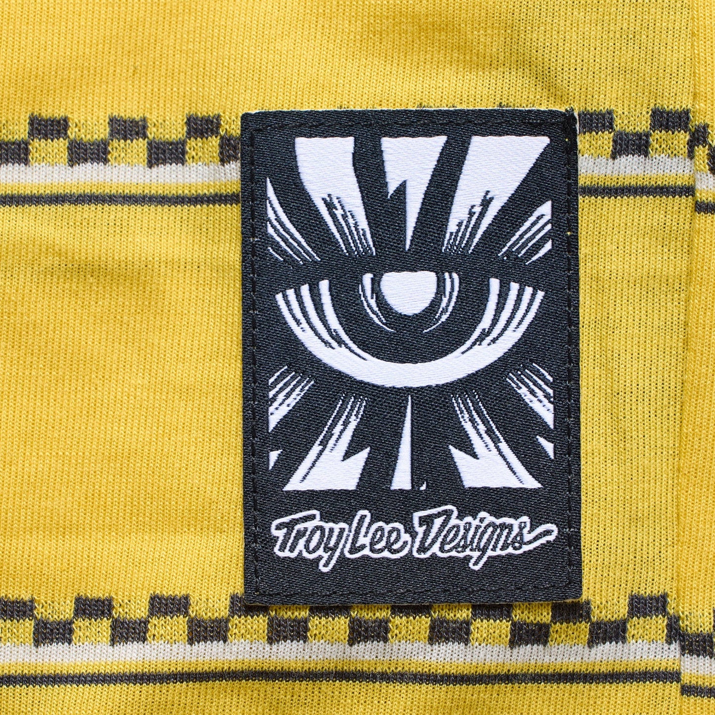 Troy Lee Designs Lilium Short Sleeve Ride Tee - Womens - Checked Out - Butter