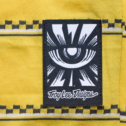 Troy Lee Designs Lilium Short Sleeve Ride Tee - Womens - Checked Out - Butter