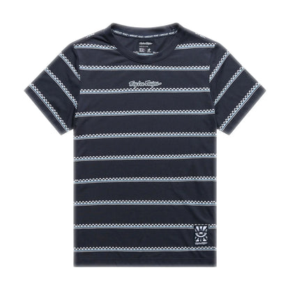Troy Lee Designs Lilium Short Sleeve Ride Tee - Womens - Checked Out - Carbon