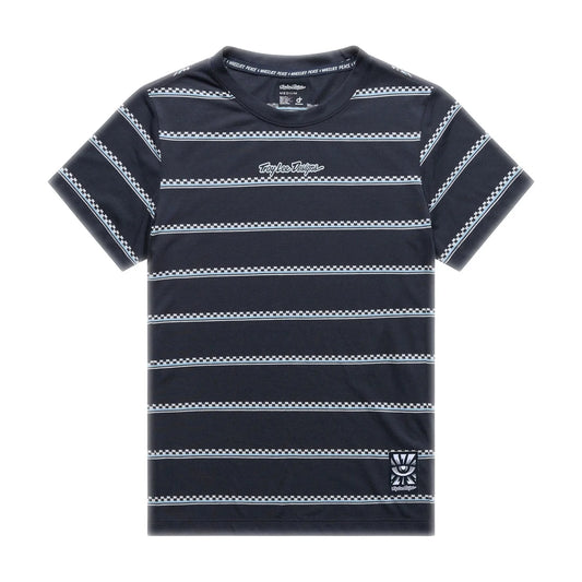 Troy Lee Designs Lilium Short Sleeve Ride Tee - Womens - Checked Out - Carbon