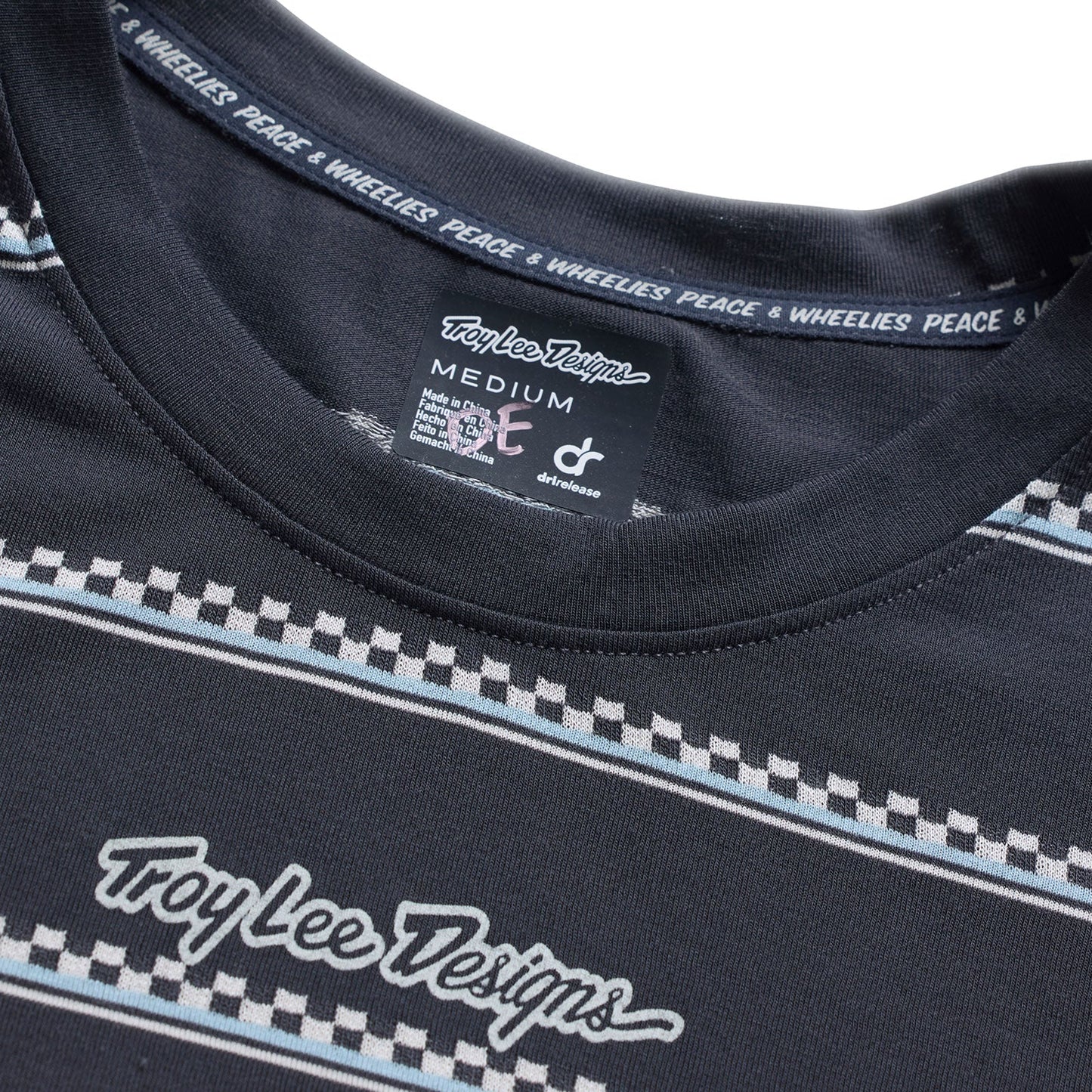 Troy Lee Designs Lilium Short Sleeve Ride Tee - Womens - Checked Out - Carbon