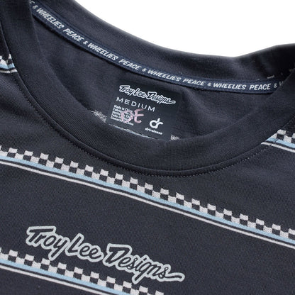 Troy Lee Designs Lilium Short Sleeve Ride Tee - Womens - Checked Out - Carbon