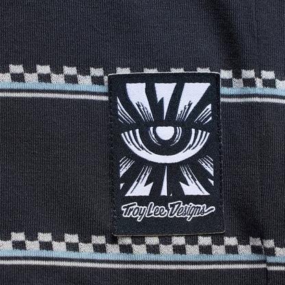 Troy Lee Designs Lilium Short Sleeve Ride Tee - Womens - Checked Out - Carbon
