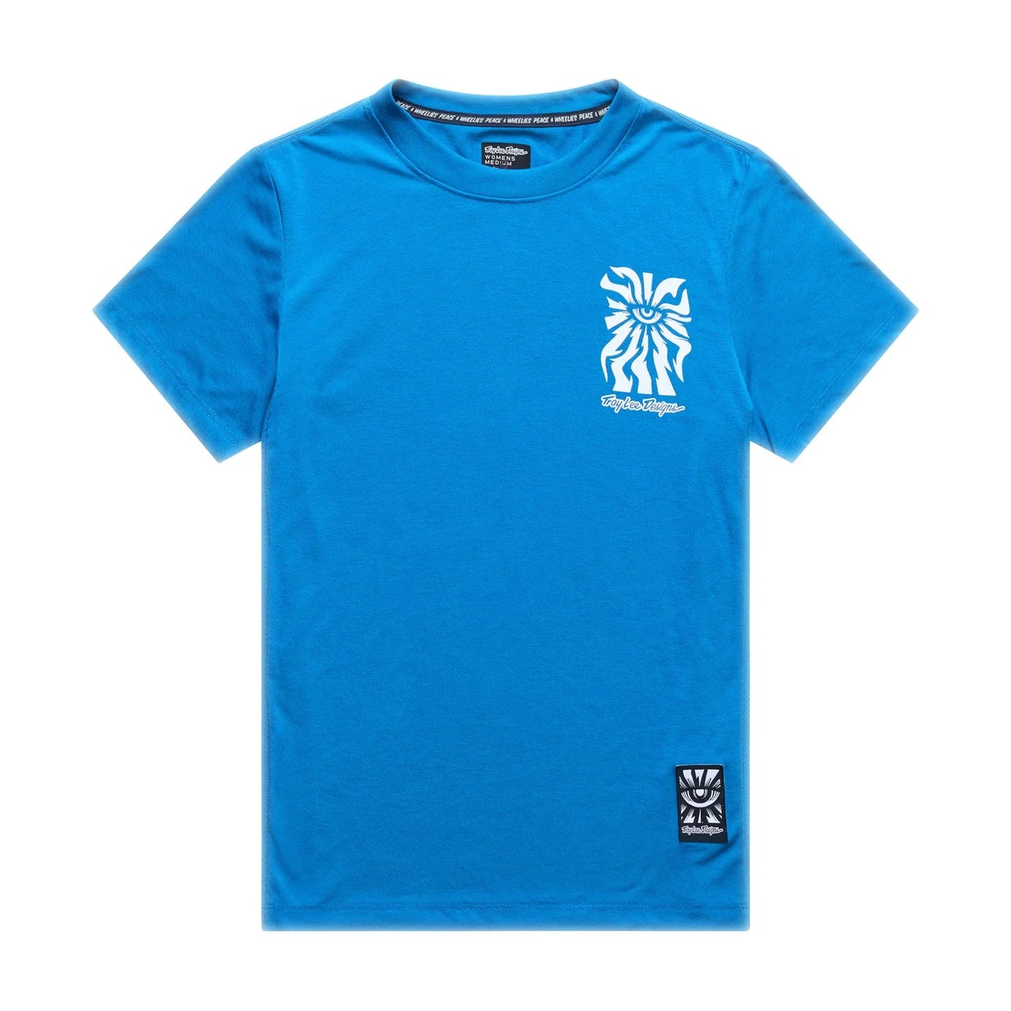 Troy Lee Designs Lilium Short Sleeve Ride Tee - Womens - One Eye - Aero Blue