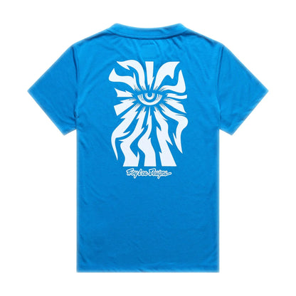 Troy Lee Designs Lilium Short Sleeve Ride Tee - Womens - One Eye - Aero Blue