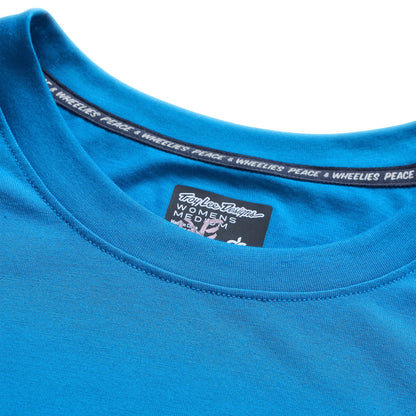Troy Lee Designs Lilium Short Sleeve Ride Tee - Womens - One Eye - Aero Blue