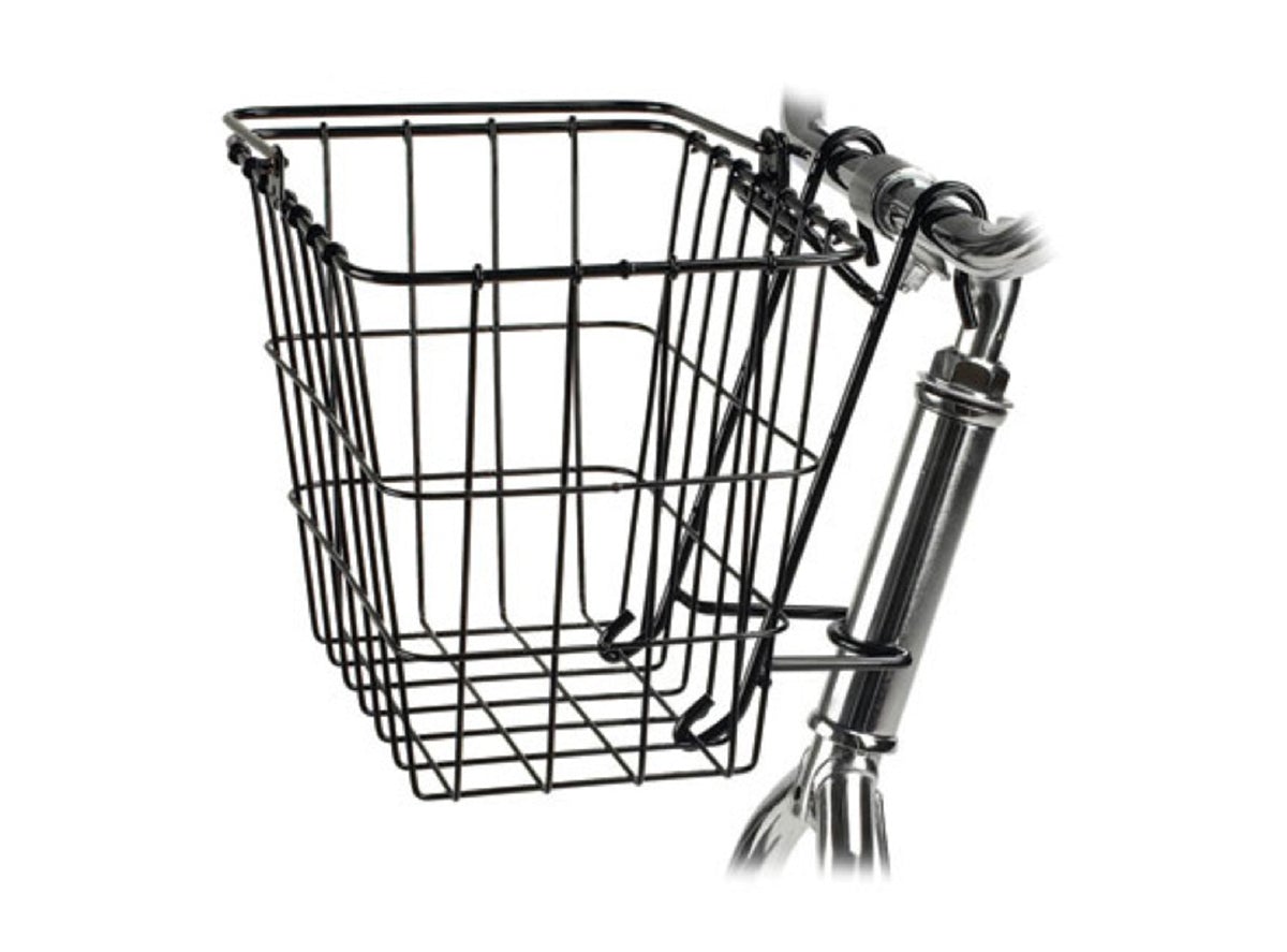 Wald 114 Quick Release Front Basket - Black Black  