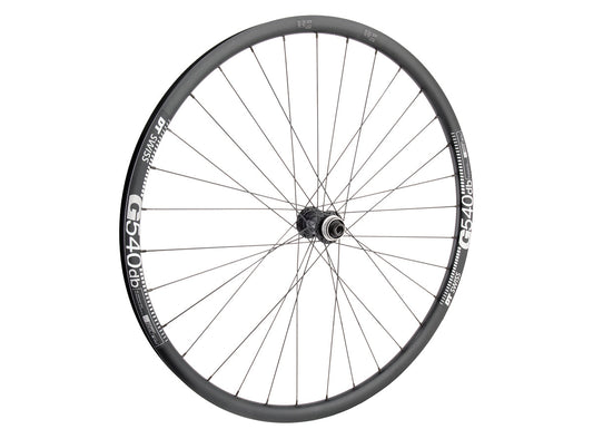 WheelMaster DT G540 700c Disc Gravel Wheel - Front Black 12x100mmTA - 32h - Center Lock 