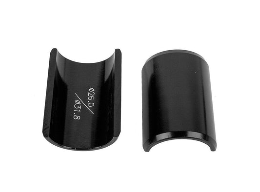 Wheels Manufacturing Handlebar Shim - Black Black 26.0 - 31.8mm - Pair 