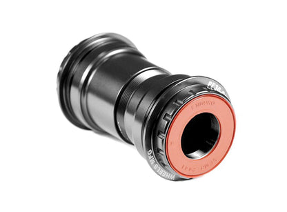 Wheels Manufacturing PF30 Outboard Angular Contact Bottom Bracket Black With ABEC 5 Bearings Shimano