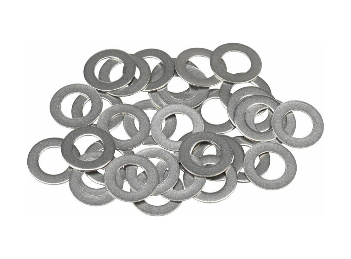 Whisky Parts Co Stainless Spoke Nipple Washers - 0.3mm - Silver Silver Bag of 34 