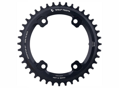 Wolf Tooth Components GRX Asymmetric 4 Bolt Road Chainring - Black