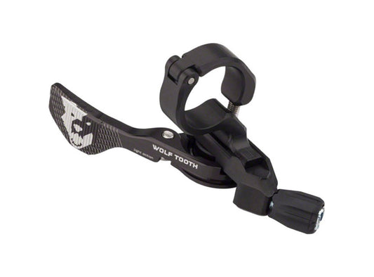 Wolf Tooth Components ReMote Light Action Dropper Post Lever - Black Black 22.2mm Clamp 
