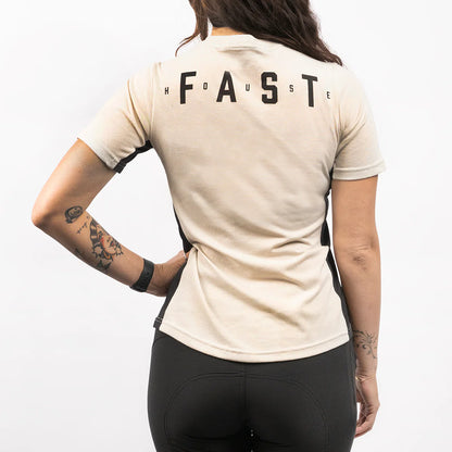 Fasthouse Evoke Short Sleeve Tech Tee - Womens - Cream