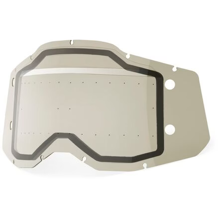 100% Racecraft 2/Accuri 2/Strata 2 Dual Replacement Lens - With Bumps - Smoke