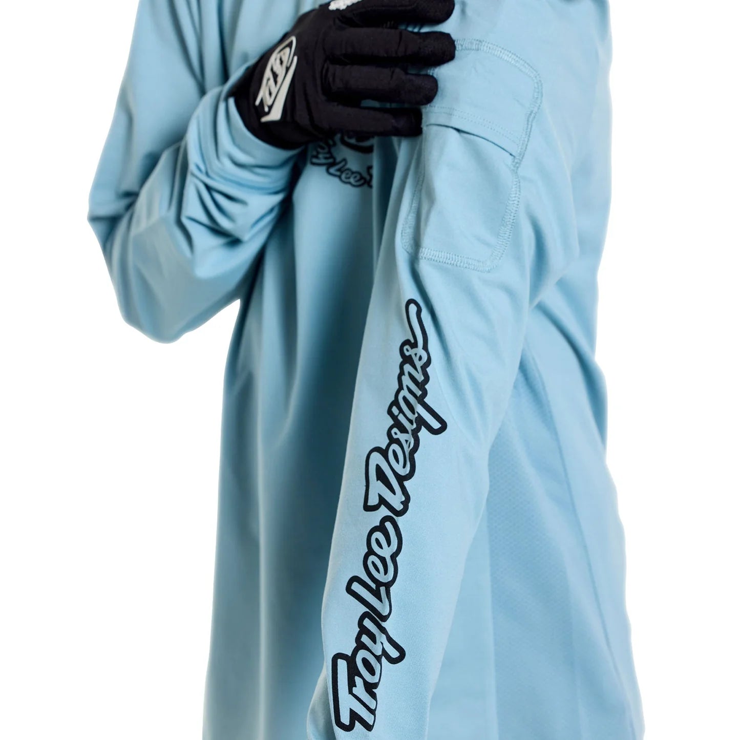 Troy Lee Designs Ruckus Long Sleeve Ride Tee - Youth - Carbs - Dawn Blue