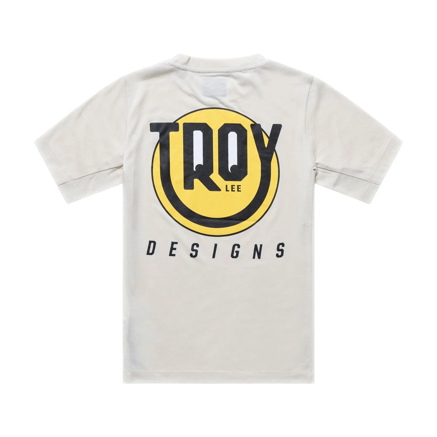 Troy Lee Designs Skyline Short Sleeve Ride Tee - Youth - Happy - Pumice