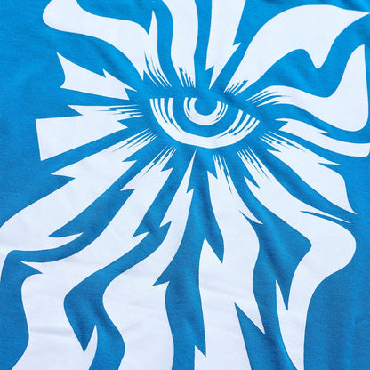 Troy Lee Designs Skyline Short Sleeve Ride Tee - Youth - One Eye - Aero Blue