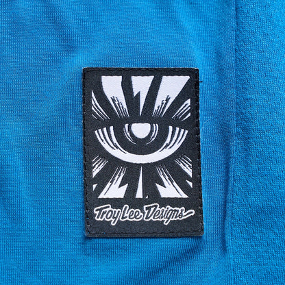 Troy Lee Designs Skyline Short Sleeve Ride Tee - Youth - One Eye - Aero Blue