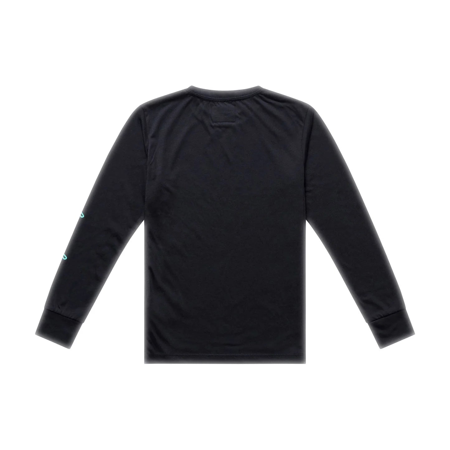 Troy Lee Designs Skyline Long Sleeve Ride Tee - Youth - Signature - Black-Real Teal