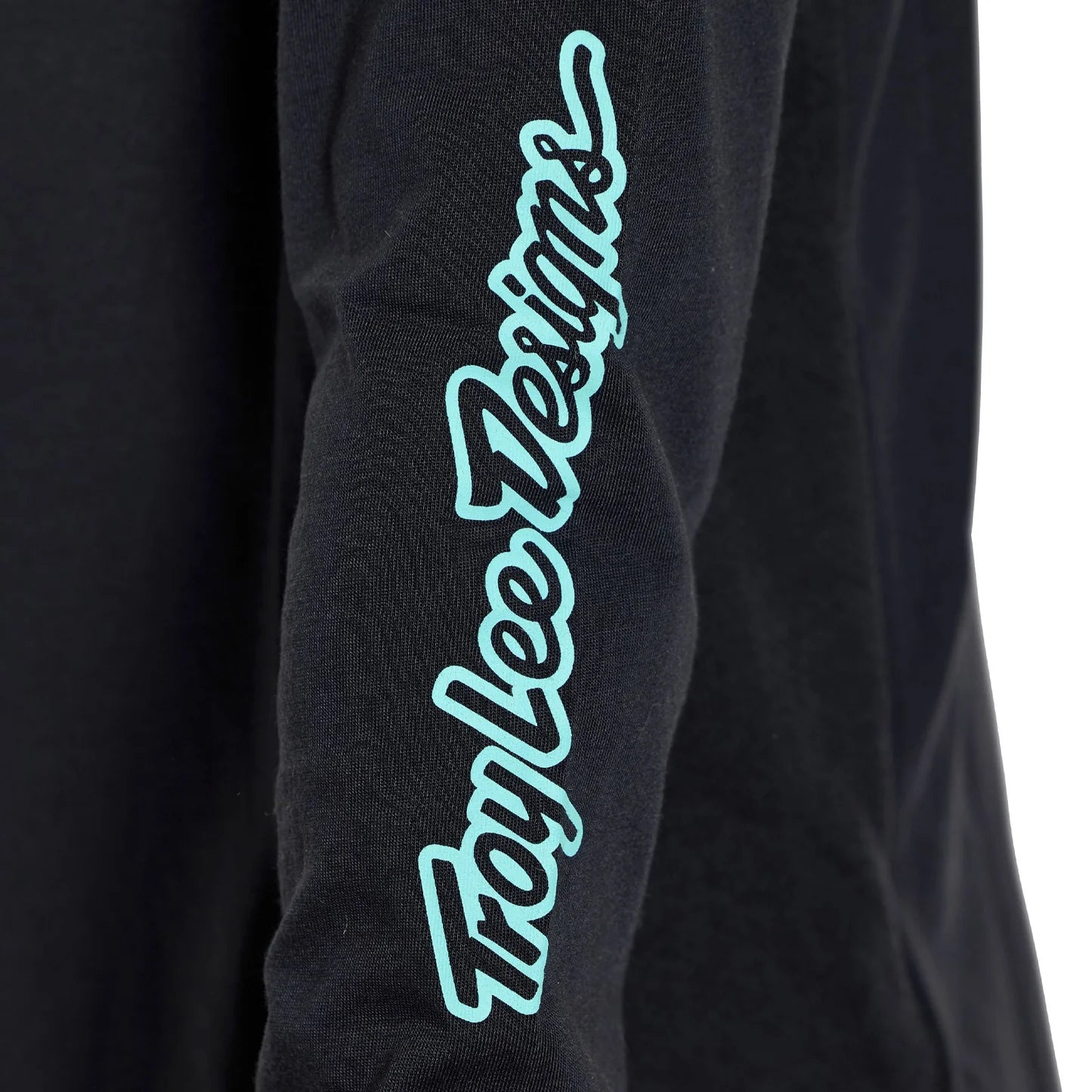 Troy Lee Designs Skyline Long Sleeve Ride Tee - Youth - Signature - Black-Real Teal