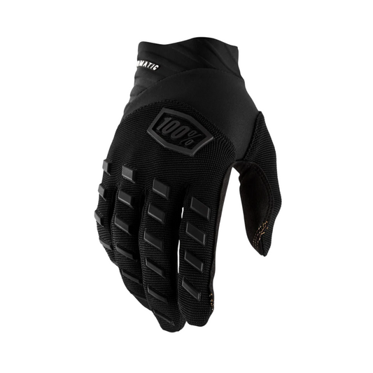 100% Airmatic Glove - Black-Charcoal