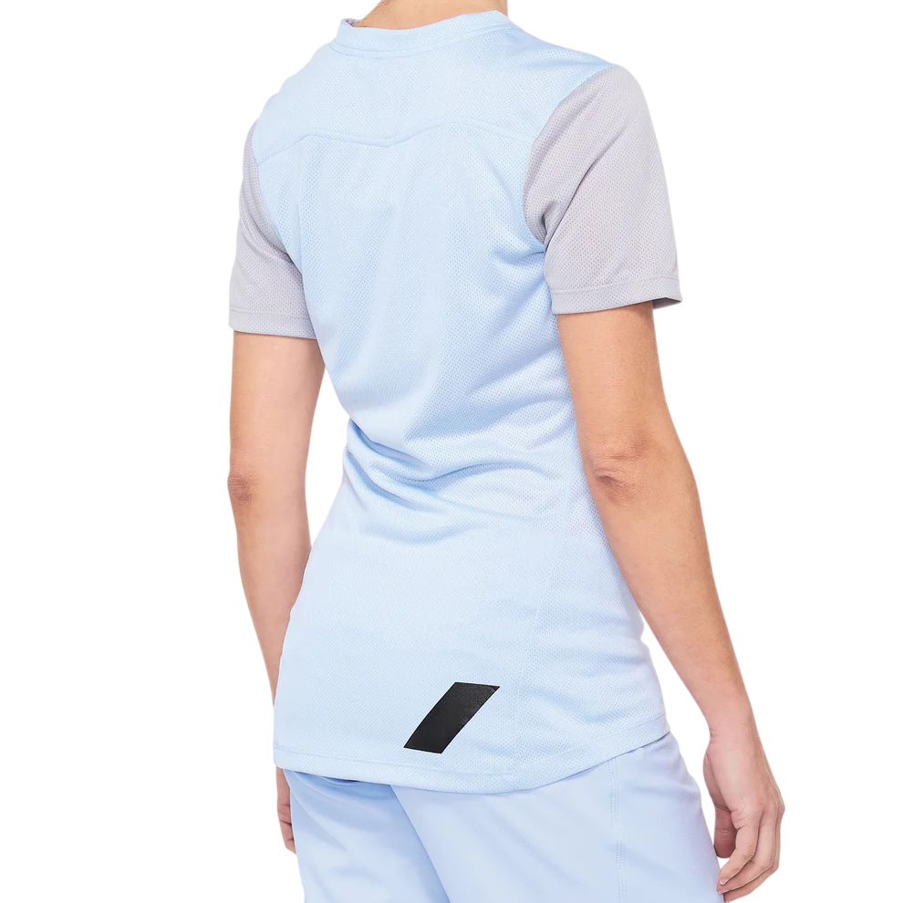 100% Ridecamp Short Sleeve MTB Jersey - Womens - Blue-Gray