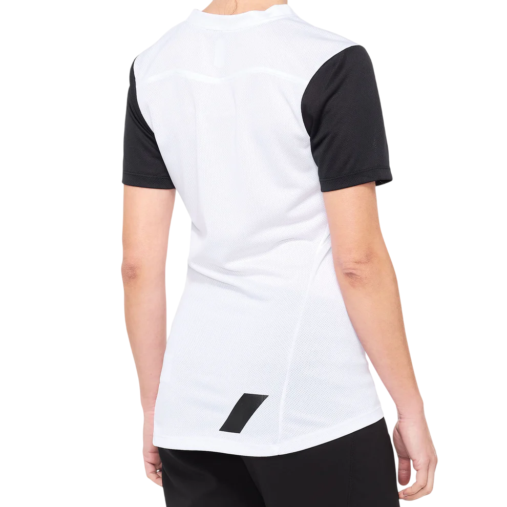 100% Ridecamp Short Sleeve MTB Jersey - Womens - White-Black