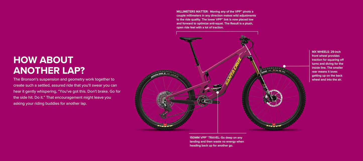 Santa Cruz Bronson Carbon MX - S Kit - Kalimotxo - Ex-Display
