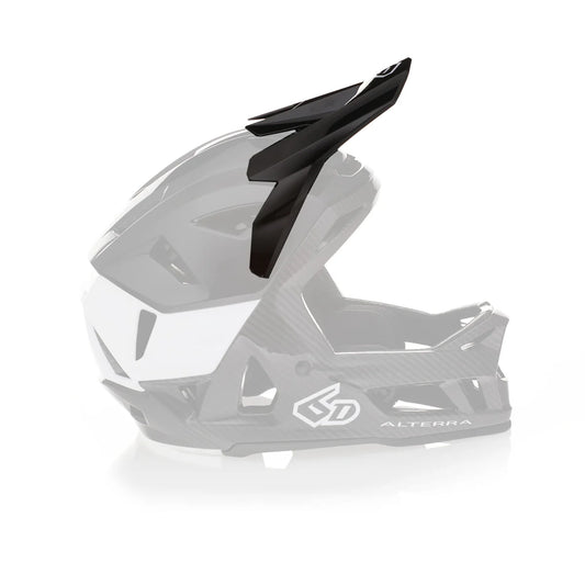 6D Helmets Alterra Replacement Visor - Gloss Black-White