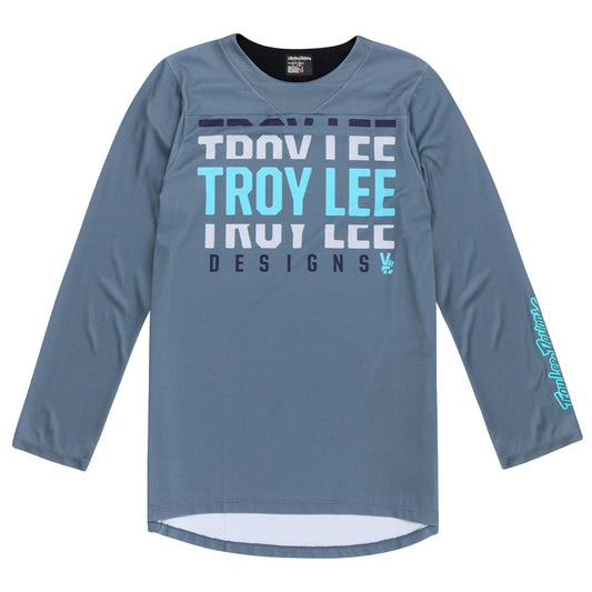 Troy Lee Designs Ruckus 3/4 Sleeve MTB Jersey - Spun - Steel Blue
