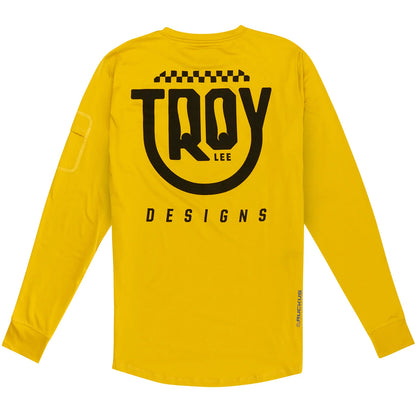Troy Lee Designs Ruckus Long Sleeve Ride Tee - Eyez - Safron