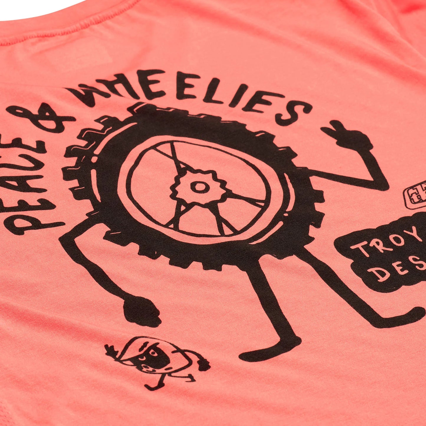 Troy Lee Designs Skyline Long Sleeve Ride Tee - P&W - Melon