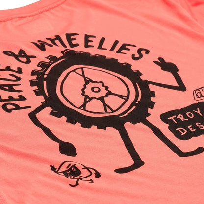 Troy Lee Designs Skyline Long Sleeve Ride Tee - P&W - Melon