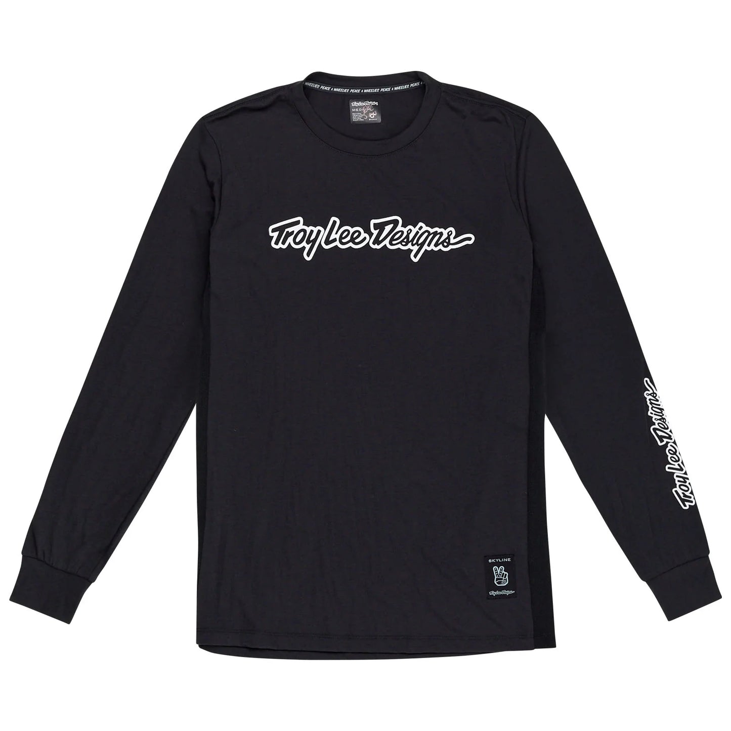 Troy Lee Designs Skyline Long Sleeve Ride Tee - Signature - Black