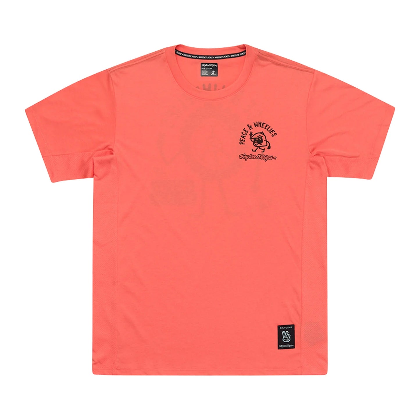 Troy Lee Designs Skyline Short Sleeve Ride Tee - P&W - Melon