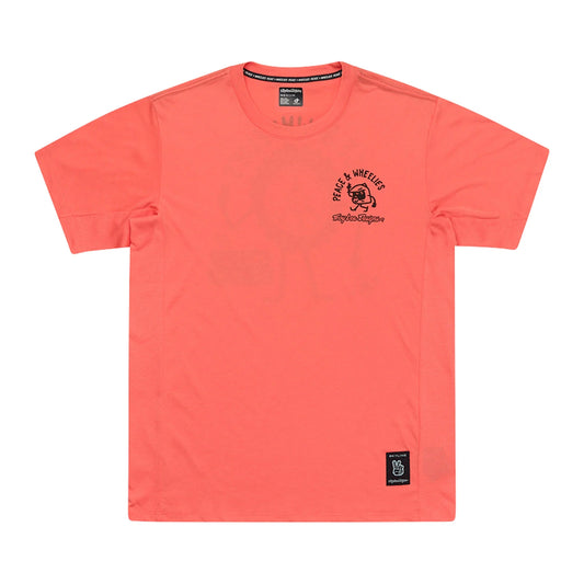 Troy Lee Designs Skyline Short Sleeve Ride Tee - P&W - Melon