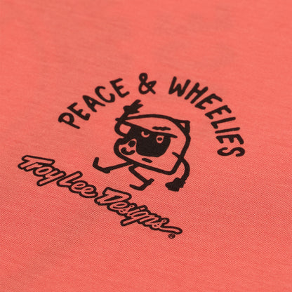 Troy Lee Designs Skyline Short Sleeve Ride Tee - P&W - Melon