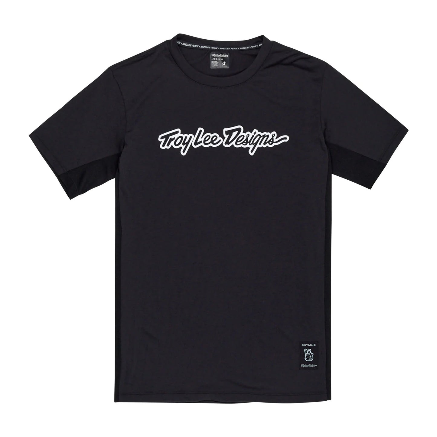 Troy Lee Designs Skyline Short Sleeve Ride Tee - Signature - Black