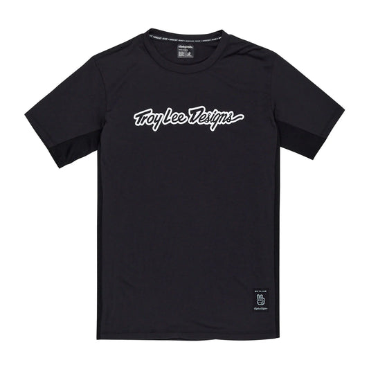 Troy Lee Designs Skyline Short Sleeve Ride Tee - Signature - Black