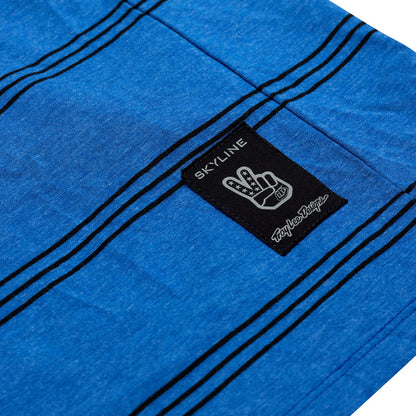 Troy Lee Designs Skyline Short Sleeve Ride Tee - Washed Out - Cobalt