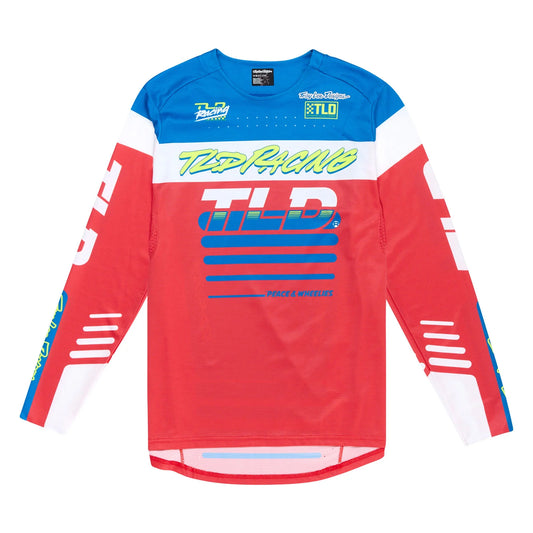 Troy Lee Designs Sprint Long Sleeve MTB Jersey - Fifty-50 - Fiery Red