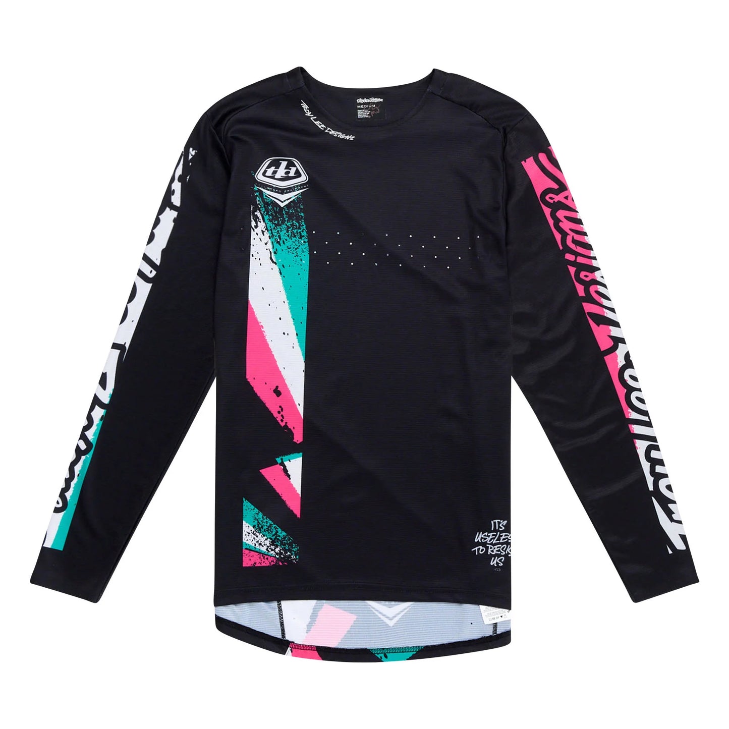 Troy Lee Designs Sprint Long Sleeve MTB Jersey - Full Pull - Black