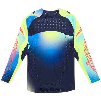 Troy Lee Designs Sprint Ultra Long Sleeve MTB Jersey - Drip - Glo Yellow