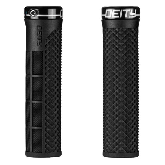 Deity Components LockJaw Grips - Black Black  